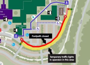 Footpath closure and traffic management from Monday 22 January at Car ...